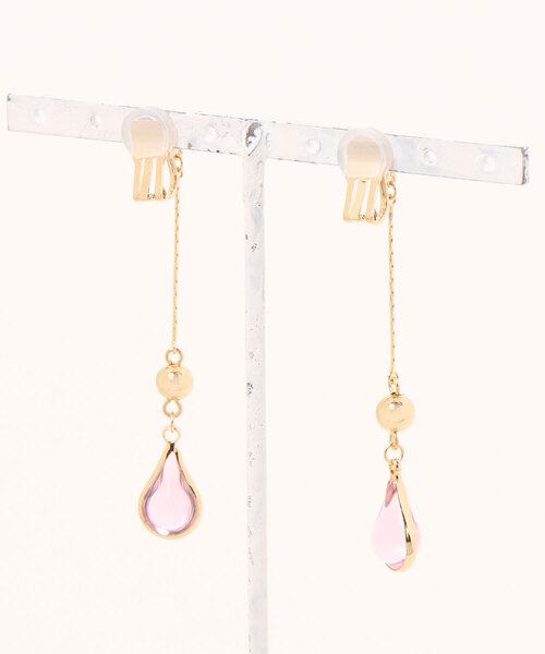 tone(トーン)の「【As】【金属アレルギー対応】NO.205 耳が痛くなりにくい アクリルドロップ ゆらゆらロング クリップイヤリング(ニッケルフリー)(MA)(イヤリング・レディース・ブルー/クリア/グリーン/ピンク/レッド・FREE)」の11枚目の写真