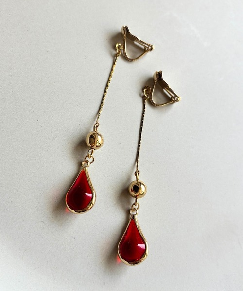 tone(トーン)の「【As】【金属アレルギー対応】NO.205 耳が痛くなりにくい アクリルドロップ ゆらゆらロング クリップイヤリング(ニッケルフリー)(MA)(イヤリング・レディース・ブルー/クリア/グリーン/ピンク/レッド・FREE)」の6枚目の写真