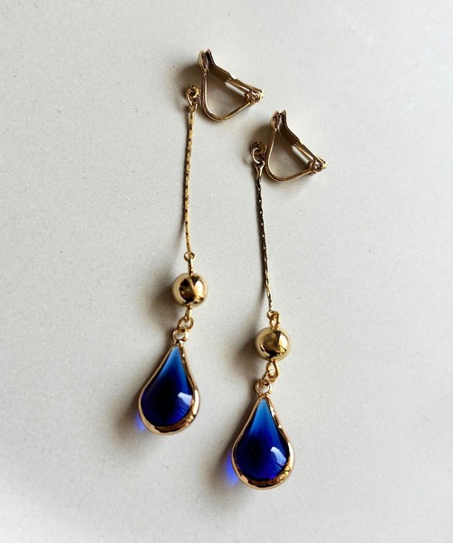 tone(トーン)の「【As】【金属アレルギー対応】NO.205 耳が痛くなりにくい アクリルドロップ ゆらゆらロング クリップイヤリング(ニッケルフリー)(MA)(イヤリング・レディース・ブルー/クリア/グリーン/ピンク/レッド・FREE)」の7枚目の写真