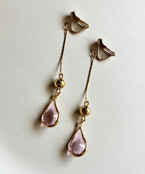 tone(トーン)の「【As】【金属アレルギー対応】NO.205 耳が痛くなりにくい アクリルドロップ ゆらゆらロング クリップイヤリング(ニッケルフリー)(MA)(イヤリング・レディース・ブルー/クリア/グリーン/ピンク/レッド・FREE)」の9枚目の写真