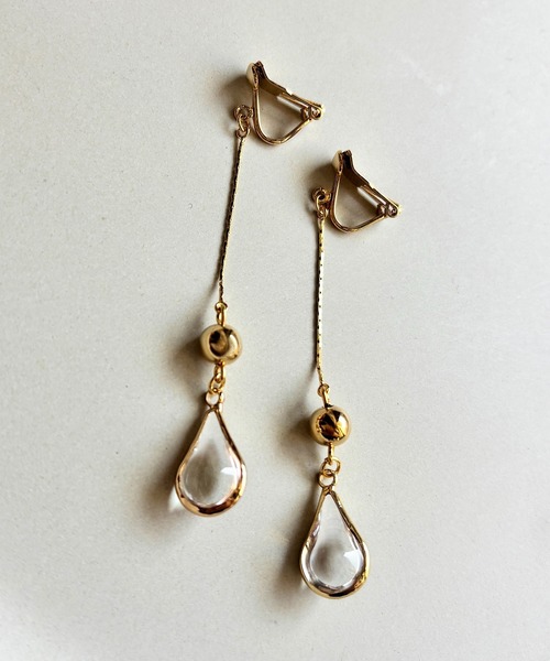 tone(トーン)の「【As】【金属アレルギー対応】NO.205 耳が痛くなりにくい アクリルドロップ ゆらゆらロング クリップイヤリング(ニッケルフリー)(MA)(イヤリング・レディース・ブルー/クリア/グリーン/ピンク/レッド・FREE)」の10枚目の写真