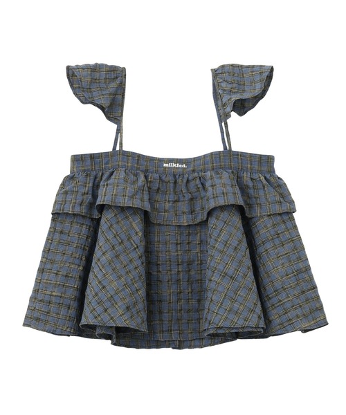 MILKFED.（ミルクフェド）の「PLAID CAMISOLE（キャミソール・レディース・ネイビー/ブラウン/ピンク・ONE SIZE）」の19枚目の写真