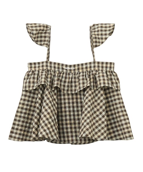 MILKFED.（ミルクフェド）の「PLAID CAMISOLE（キャミソール・レディース・ネイビー/ブラウン/ピンク・ONE SIZE）」の21枚目の写真