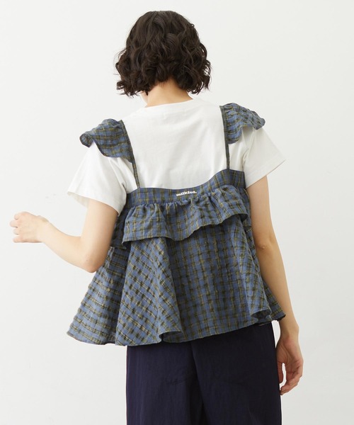 MILKFED.（ミルクフェド）の「PLAID CAMISOLE（キャミソール・レディース・ネイビー/ブラウン/ピンク・ONE SIZE）」の10枚目の写真