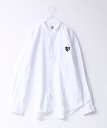 FREDY MAC | 【FREDYMAC/フレディマック】フロッキープリント バンドカラーシャツ(シャツ/ブラウス)