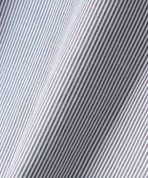 FREDY MAC（フレディーマック）の「【FREDYMAC/フレディマック】フロッキープリント バンドカラーシャツ（シャツ/ブラウス・メンズ・ホワイト/ブラック系その他3/サックスブルー・M/L）」の5枚目の写真