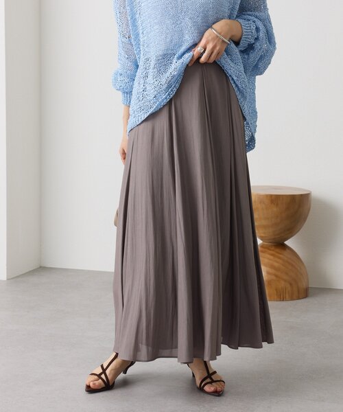 RIVE DROITE（リヴドロワ）の「【軽やか素材】カッセンサーキュラースカート（スカート・レディース・ライトベージュ/グレー系その他/ブラウン・36/38）」の17枚目の写真