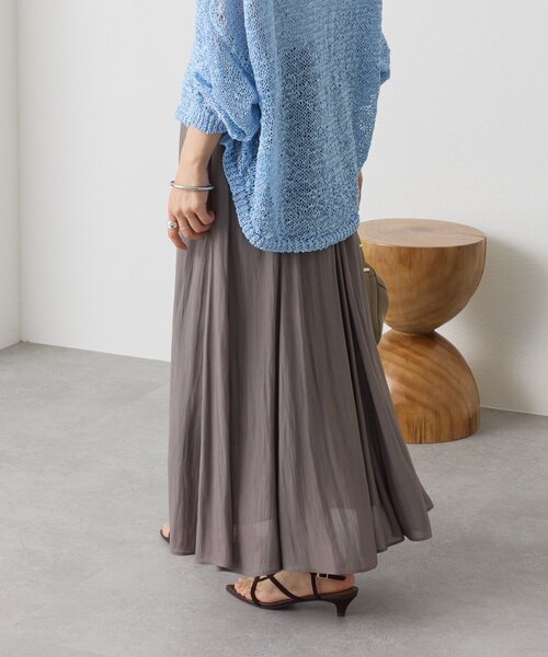 RIVE DROITE（リヴドロワ）の「【軽やか素材】カッセンサーキュラースカート（スカート・レディース・ライトベージュ/グレー系その他/ブラウン・36/38）」の20枚目の写真