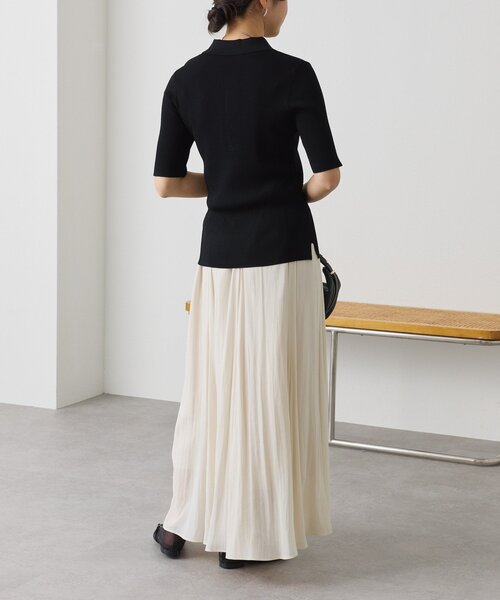 RIVE DROITE（リヴドロワ）の「【軽やか素材】カッセンサーキュラースカート（スカート・レディース・ライトベージュ/グレー系その他/ブラウン・36/38）」の5枚目の写真