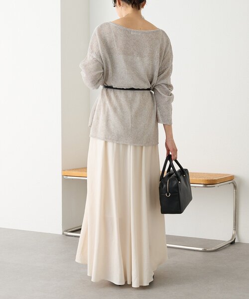 RIVE DROITE（リヴドロワ）の「【軽やか素材】カッセンサーキュラースカート（スカート・レディース・ライトベージュ/グレー系その他/ブラウン・36/38）」の12枚目の写真