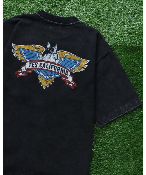 アトリエgg ヴィンテージエンブレムTシャツ TES VINTAGE BIKER T-SHIRT / ビッグシルエットTシャツ（Tシャツ
