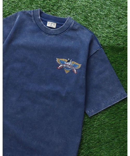 The Endless Summer(エンドレスサマー)の「TES VINTAGE BIKER T-SHIRT / ビッグシルエットTシャツ(Tシャツ/カットソー・メンズ・ネイビー/ブラック/ホワイト・X-LARGE/LARGE/MEDIUM/SMALL)」の10枚目の写真