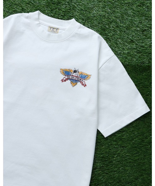 The Endless Summer(エンドレスサマー)の「TES VINTAGE BIKER T-SHIRT / ビッグシルエットTシャツ(Tシャツ/カットソー・メンズ・ネイビー/ブラック/ホワイト・X-LARGE/LARGE/MEDIUM/SMALL)」の4枚目の写真
