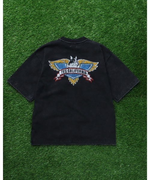 The Endless Summer(エンドレスサマー)の「TES VINTAGE BIKER T-SHIRT / ビッグシルエットTシャツ(Tシャツ/カットソー・メンズ・ネイビー/ブラック/ホワイト・X-LARGE/LARGE/MEDIUM/SMALL)」の8枚目の写真