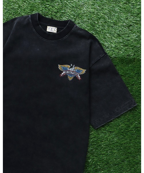 The Endless Summer(エンドレスサマー)の「TES VINTAGE BIKER T-SHIRT / ビッグシルエットTシャツ(Tシャツ/カットソー・メンズ・ネイビー/ブラック/ホワイト・X-LARGE/LARGE/MEDIUM/SMALL)」の5枚目の写真