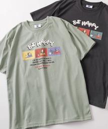 【71】【TOM&JERRY/トムとジェリー】クイックドライ フロント&バックプリント クルーネックTシャツ/ワンポイント刺繍/ユニセックス/レディース/メンズ(S)