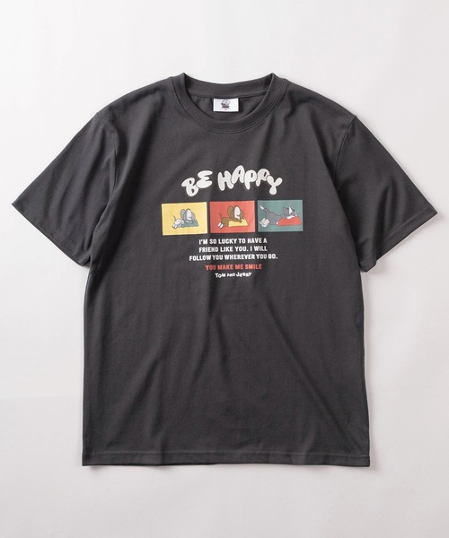 Tom&Jerry(トムアンドジェリー)の「【71】【TOM&JERRY/トムとジェリー】クイックドライ フロント&バックプリント クルーネックTシャツ/ワンポイント刺繍/ユニセックス/レディース/メンズ(S)(Tシャツ/カットソー・レディース・ライトグリーン/ブラック/グレー系/アッシュグレー/チャコールグレー/サックスブルー/ブラウン/ライトグレー系/ホワイト/イエロー/ブルー/ピンク・L/M)」の17枚目の写真