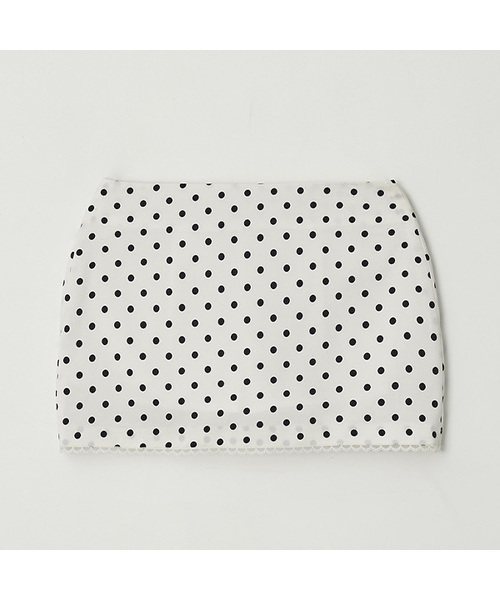 ROLAROLA(ロラロラ)の「DOT MINI SKIRT WHITE(スカート・レディース・ホワイト・MEDIUM/SMALL)」の1枚目の写真