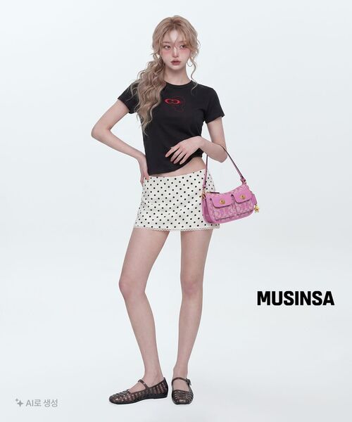 ROLAROLA(ロラロラ)の「DOT MINI SKIRT WHITE(スカート・レディース・ホワイト・MEDIUM/SMALL)」の7枚目の写真
