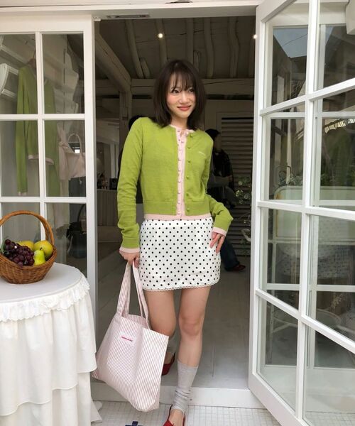 ROLAROLA(ロラロラ)の「DOT MINI SKIRT WHITE(スカート・レディース・ホワイト・MEDIUM/SMALL)」の4枚目の写真