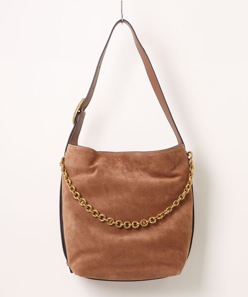 MICHAEL KORS(マイケルコース)の「NOLITA スエード チェーン バケットバッグ ショルダートート ラージ(ショルダーバッグ・レディース・ブラウン系・FREE)」の5枚目の写真