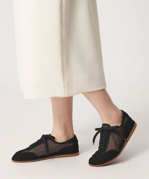 ODETTE E ODILE（オデットエオディール）の「シアーレースアップ スニーカー20（スニーカー・レディース・ナチュラル/ブラック・24.5cm/24cm/23.5cm/23cm/22.5cm）」の11枚目の写真