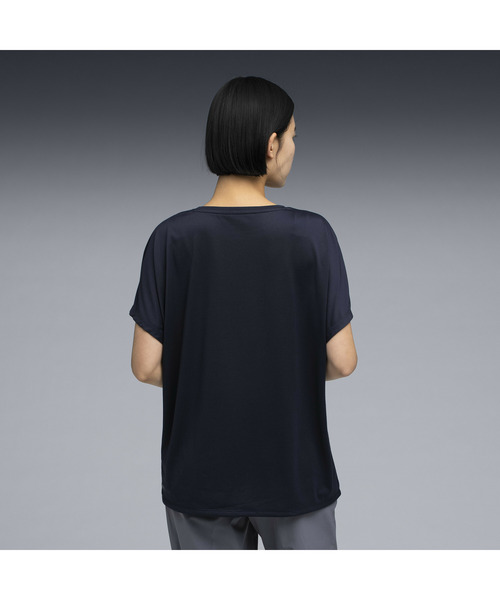 PUMA(プーマ)の「PUMA プーマ ウィメンズ トレーニング TAD ミッドサイズ ロゴ 半袖 Tシャツ(Tシャツ/カットソー・レディース・ホワイト/ネイビー/ダークグレー・MEDIUM/SMALL/X-LARGE/LARGE)」の4枚目の写真