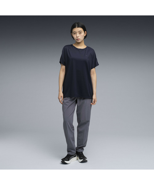PUMA(プーマ)の「PUMA プーマ ウィメンズ トレーニング TAD ミッドサイズ ロゴ 半袖 Tシャツ(Tシャツ/カットソー・レディース・ホワイト/ネイビー/ダークグレー・MEDIUM/SMALL/X-LARGE/LARGE)」の5枚目の写真