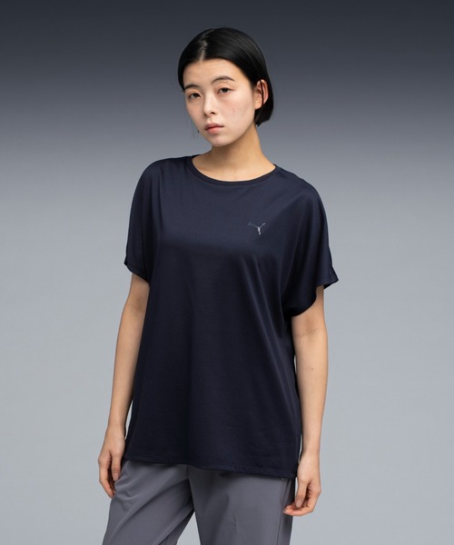 PUMA(プーマ)の「PUMA プーマ ウィメンズ トレーニング TAD ミッドサイズ ロゴ 半袖 Tシャツ(Tシャツ/カットソー・レディース・ホワイト/ネイビー/ダークグレー・MEDIUM/SMALL/X-LARGE/LARGE)」の3枚目の写真