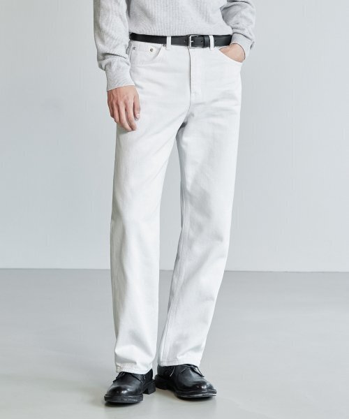 BRANDED（ブランデッド）の「1785 ライトグレー ジーンズ [ワイドストレート]（デニムパンツ・レディース・その他・26/28/30/32/34）」の2枚目の写真