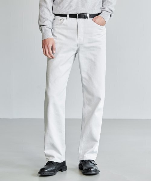 BRANDED（ブランデッド）の「1785 ライトグレー ジーンズ [ワイドストレート]（デニムパンツ・レディース・その他・26/28/30/32/34）」の4枚目の写真