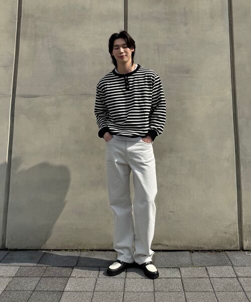 BRANDED（ブランデッド）の「1785 ライトグレー ジーンズ [ワイドストレート]（デニムパンツ・レディース・その他・26/28/30/32/34）」の8枚目の写真