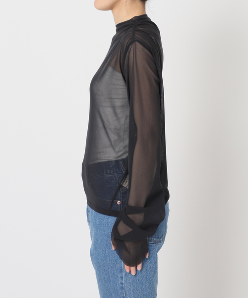JUN MIKAMI(ジュンミカミ)の「JUN MIKAMI/ジュンミカミ パワーネット LS 別注カラー 26SS-20-S(Tシャツ/カットソー・レディース・ブラック系その他・FREE)」の14枚目の写真