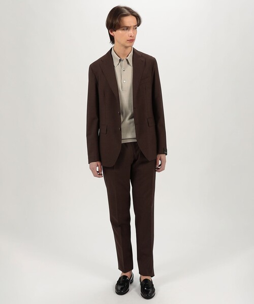 TAGLIATORE（タリアトーレ）の「【別注】TAGLIATORE シングルブレステッド2Bスーツ（スーツセット・メンズ・テラコッタ・50/48/46/44）」の2枚目の写真