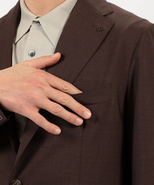 TAGLIATORE（タリアトーレ）の「【別注】TAGLIATORE シングルブレステッド2Bスーツ（スーツセット・メンズ・テラコッタ・50/48/46/44）」の11枚目の写真