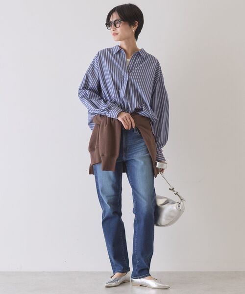 AMERICAN HOLIC(アメリカンホリック)の「【イージーケア】バックギャザースキッパーシャツ(シャツ/ブラウス・レディース・ブルー系その他4/ホワイト系その他6/ブルー系その他7・L/M)」の17枚目の写真