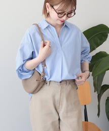 AMERICAN HOLIC（アメリカンホリック）の「【イージーケア】バックギャザースキッパーシャツ（シャツ/ブラウス）」