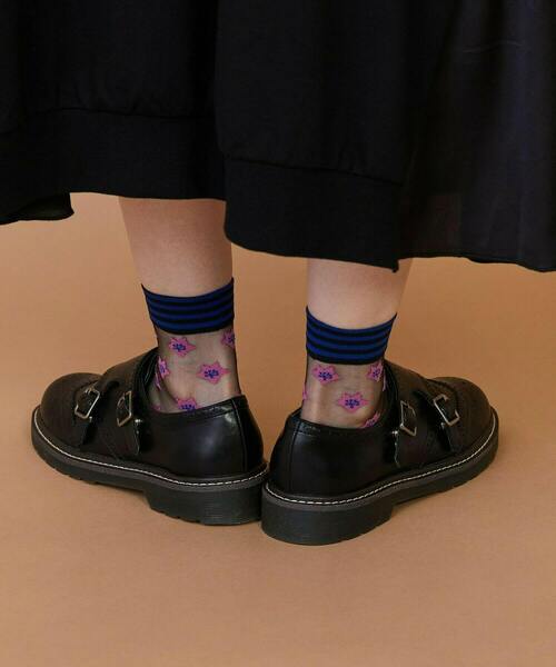 FRAPBOIS（フラボア）の「スルーサクラソックス（ソックス/靴下・レディース・ピンク/ネイビー/イエロー・FREE）」の9枚目の写真