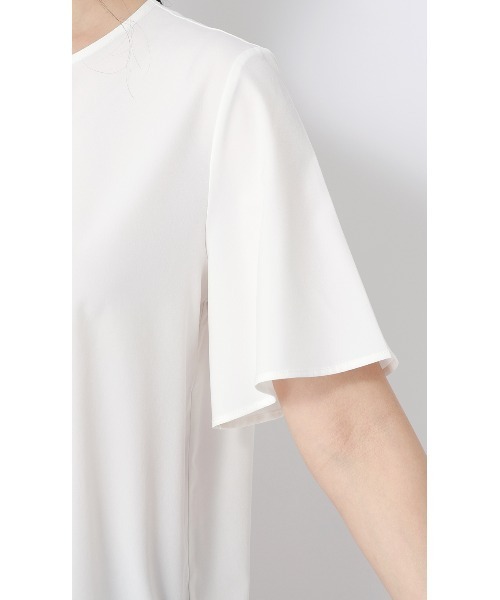 AOYAMA(アオヤマ)の「【みんなのブラウス】ゼロプレッシャーブラウス【涼】【クルーネック】【半袖】(シャツ/ブラウス・レディース・ネイビー/ラベンダー/ホワイト・S/M/L/LL)」の5枚目の写真
