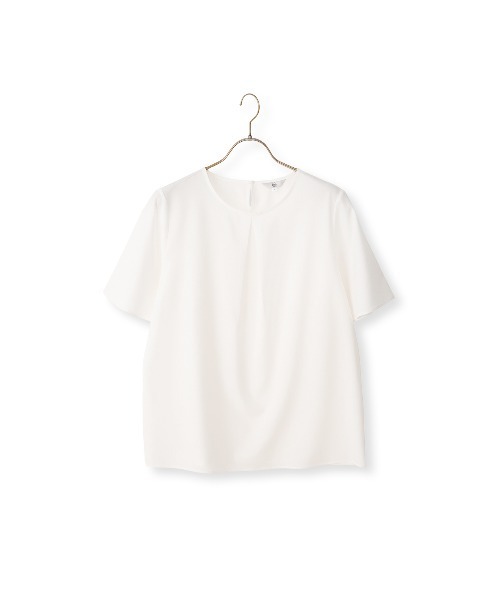 AOYAMA(アオヤマ)の「【みんなのブラウス】ゼロプレッシャーブラウス【涼】【クルーネック】【半袖】(シャツ/ブラウス・レディース・ネイビー/ラベンダー/ホワイト・S/M/L/LL)」の9枚目の写真