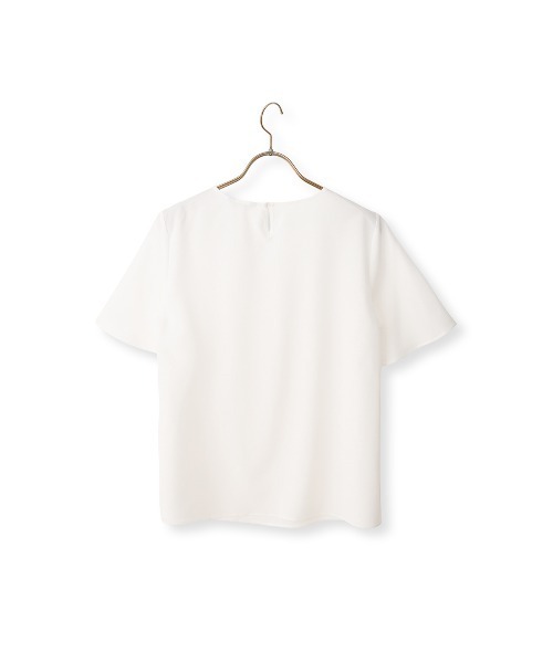 AOYAMA(アオヤマ)の「【みんなのブラウス】ゼロプレッシャーブラウス【涼】【クルーネック】【半袖】(シャツ/ブラウス・レディース・ネイビー/ラベンダー/ホワイト・S/M/L/LL)」の10枚目の写真