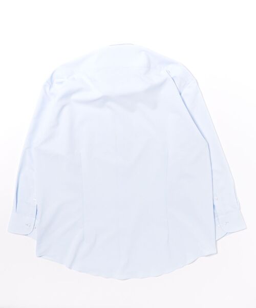 TOKYO SHIRTS（トウキョウシャツ）の「形態安定ノンアイロン ワイド 長袖ビジネスワイシャツ（大きいサイズ・長いサイズ）（ビジネスシャツ・メンズ・サックスブルー・首回り39cm-裄丈88cm/首回り42cm-裄丈90cm）」の7枚目の写真