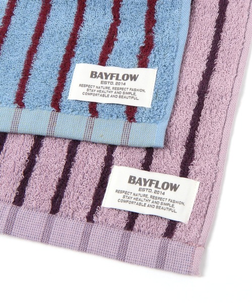 BAYFLOW(ベイフロー)の「BFハンドタオル(リバーシブル)25×25(タオル・レディース・ブルー/パープル/ベージュ・0)」の14枚目の写真