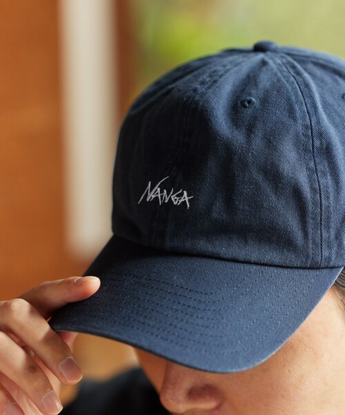 NANGA(ナンガ)の「NANGA/ナンガ '47 COTTON CAP フォーティーセブン コットン キャップ(キャップ・メンズ・ピンク/ブラック/ネイビー/ベージュ・ONE SIZE)」の9枚目の写真