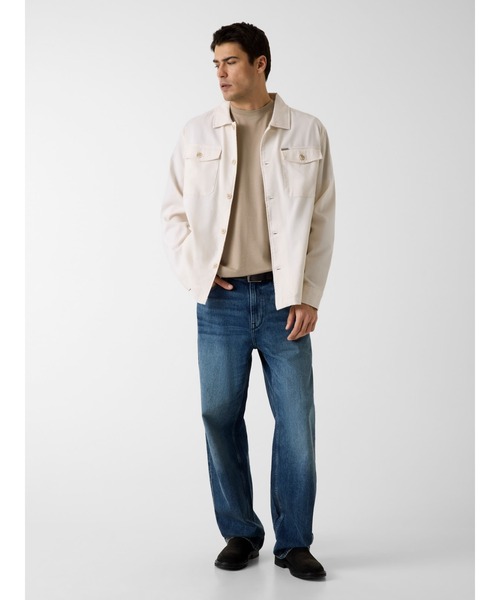 Guess(ゲス)の「PAOLO Cotton Blend Overshirt シャツ ジャケット(シャツ/ブラウス・メンズ・ホワイト・SMALL/MEDIUM/LARGE/X-LARGE)」の4枚目の写真