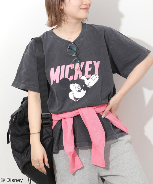 GOOD ROCK SPEED(グッドロックスピード)の「【GOOD ROCK SPEED / グッドロックスピード】<MICKEY MOUSE>Tシャツ(Tシャツ/カットソー・レディース・ブラウン/ホワイト/ブラック系その他/ブラック・MEDIUM)」の15枚目の写真