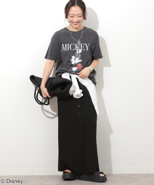 GOOD ROCK SPEED(グッドロックスピード)の「【GOOD ROCK SPEED / グッドロックスピード】<MICKEY MOUSE>Tシャツ(Tシャツ/カットソー・レディース・ブラウン/ホワイト/ブラック系その他/ブラック・MEDIUM)」の18枚目の写真