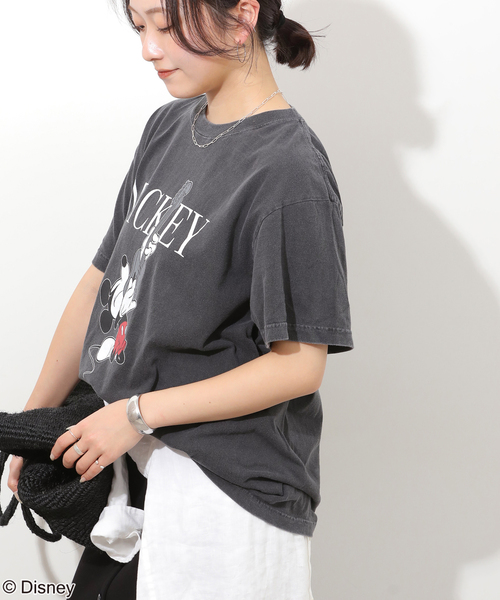 GOOD ROCK SPEED(グッドロックスピード)の「【GOOD ROCK SPEED / グッドロックスピード】<MICKEY MOUSE>Tシャツ(Tシャツ/カットソー・レディース・ブラウン/ホワイト/ブラック系その他/ブラック・MEDIUM)」の22枚目の写真