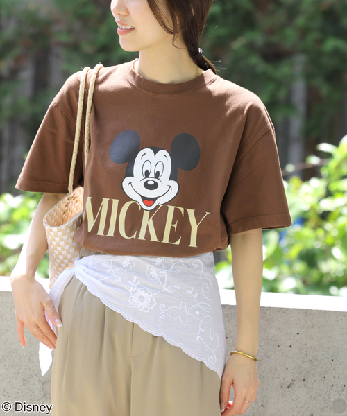 GOOD ROCK SPEED(グッドロックスピード)の「【GOOD ROCK SPEED / グッドロックスピード】<MICKEY MOUSE>Tシャツ(Tシャツ/カットソー・レディース・ブラウン/ホワイト/ブラック系その他/ブラック・MEDIUM)」の5枚目の写真