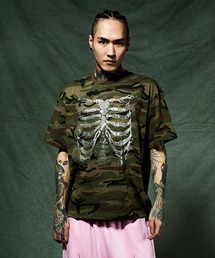 SUPPLIER | Tシャツ|Rhinestone Fire Bones Tee|SUPPLIER(Tシャツ/カットソー)